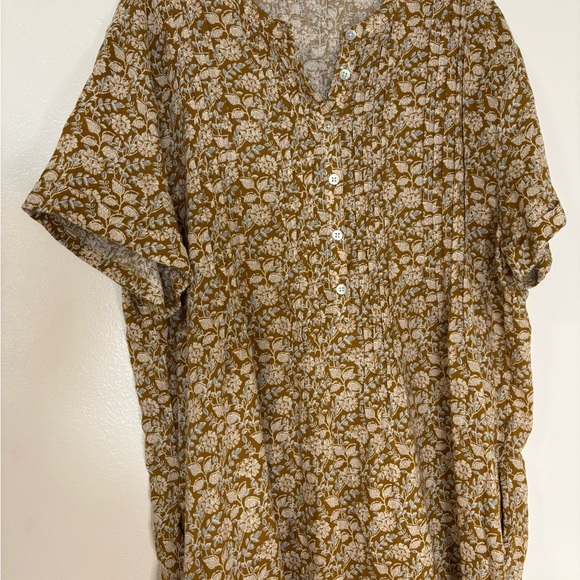 Faherty Gemina Dress in Theodora Floral Print Boho Babydoll - Picture 11 of 11